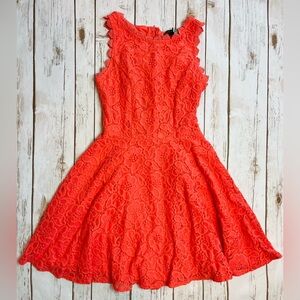 City Studio Coral Lace Sleeveless Dress Size 0